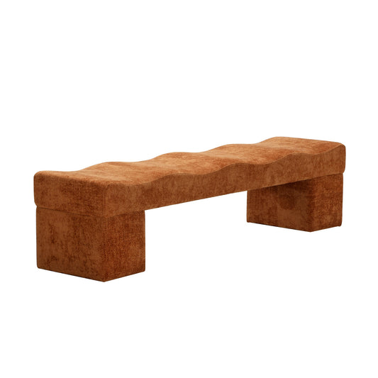 1.8M Ottoman Bench | Lila Copper | Myka Home