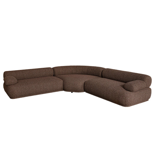 Modular Corner Sofa | Verona Cinnamon Weave | Myka Home