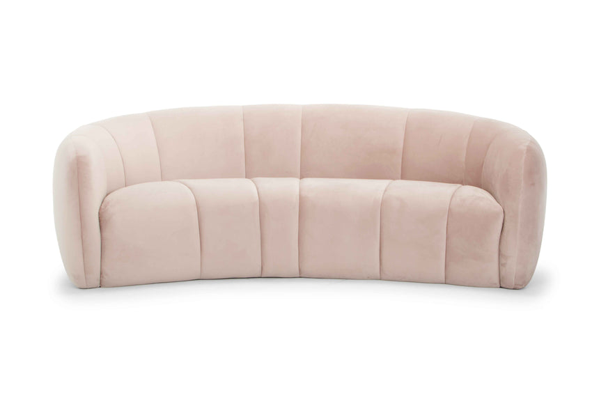 Ex Display - CLC6412 3 Seater Fabric Sofa - Blush - View 2