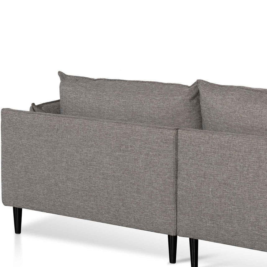 4 Seater Right Chaise Fabric Sofa - Graphite Grey - View 13