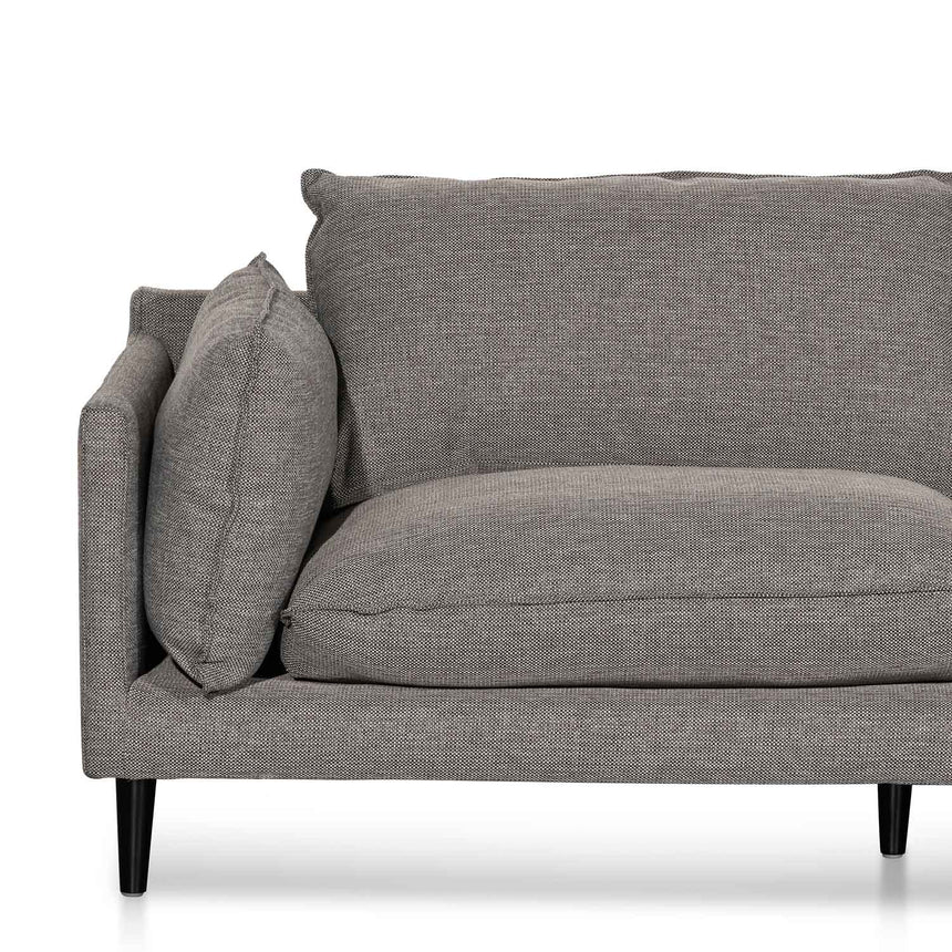 4 Seater Right Chaise Fabric Sofa - Graphite Grey - View 7