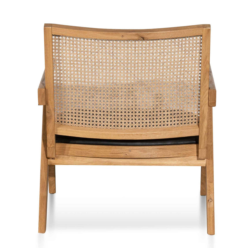 Rattan Armchair - Distress Natural and Black Seat - View 5