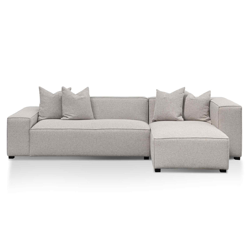 3 Seater Right Chaise Fabric Sofa - Sterling Sand - View 2