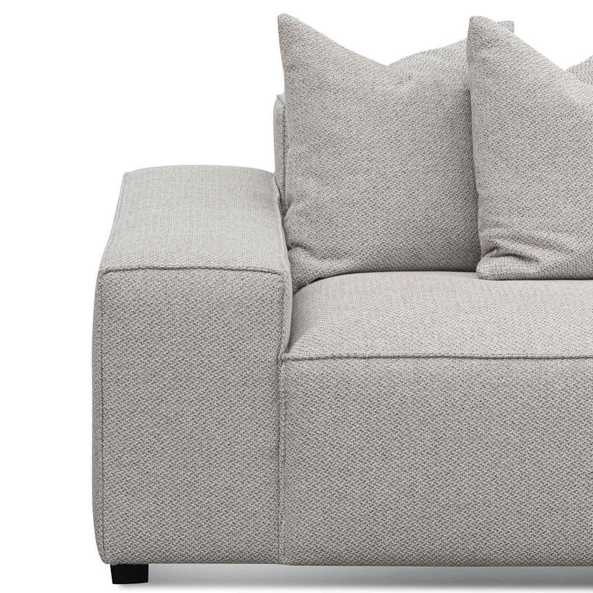 3 Seater Right Chaise Fabric Sofa - Sterling Sand - View 5