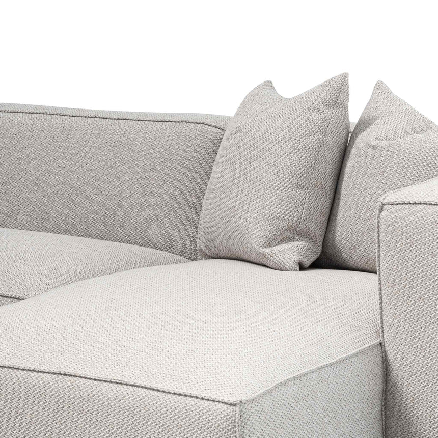 3 Seater Right Chaise Fabric Sofa - Sterling Sand - View 6