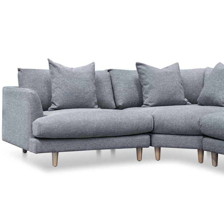 Left Return Modular Sofa - Graphite Grey - View 2