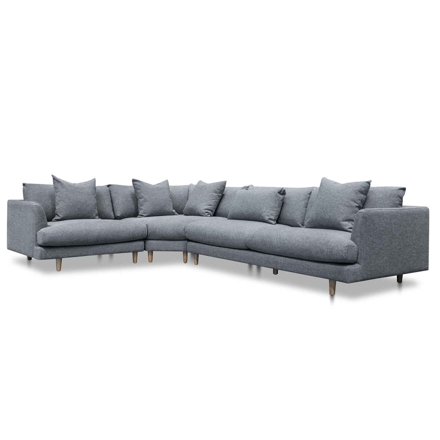 Left Return Modular Sofa - Graphite Grey - View 3