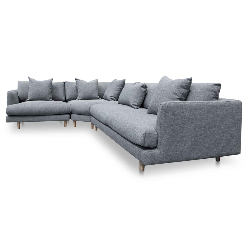 Left Return Modular Sofa - Graphite Grey - View 4