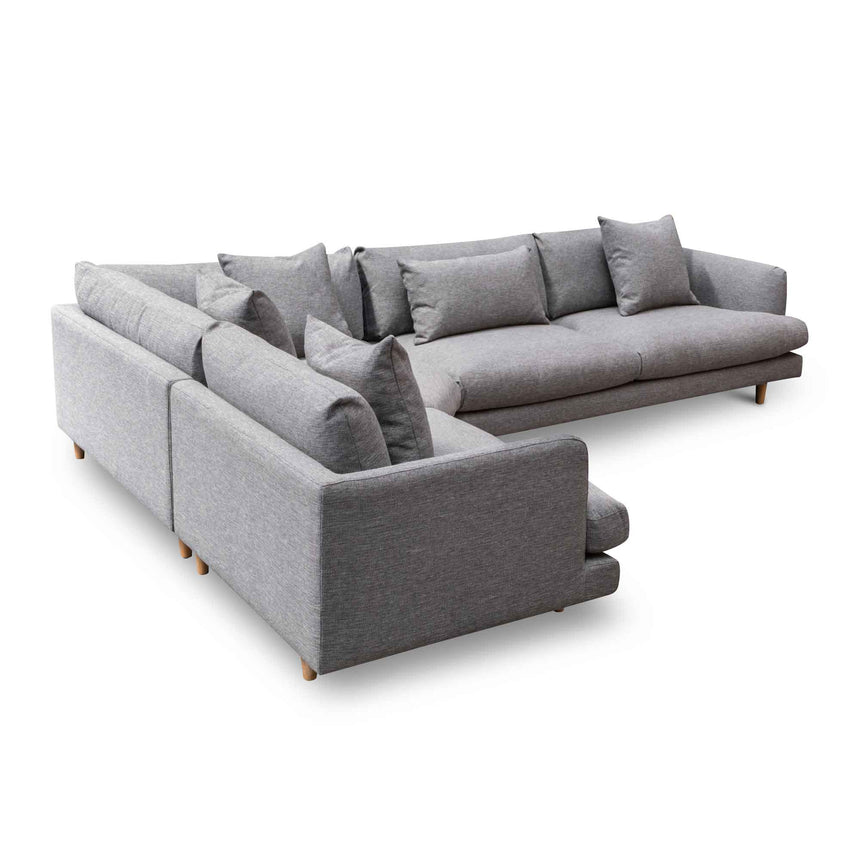 Left Return Modular Sofa - Graphite Grey - View 14