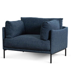 CLC6557-KSO Fabric Arm Chair - Dark Blue