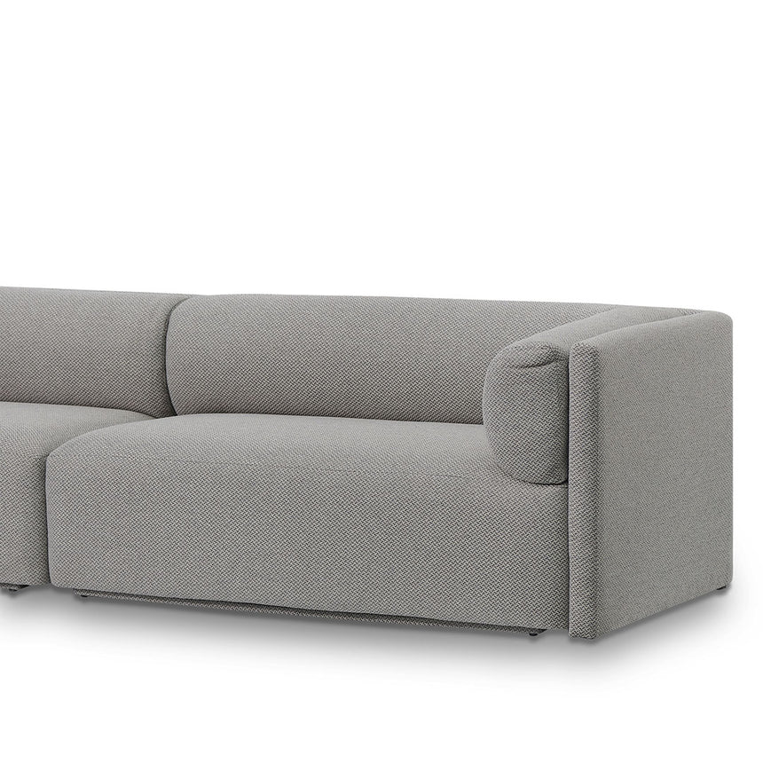 4 Seater Fabric Sofa - Grey - View 7