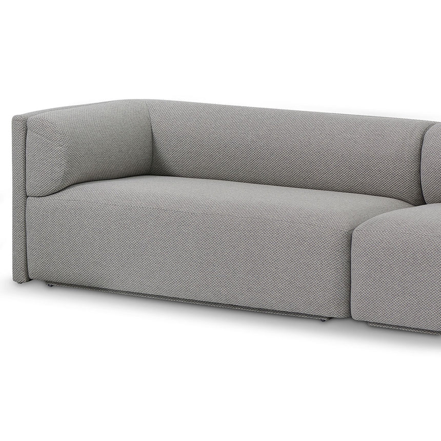 4 Seater Fabric Sofa - Grey - View 3