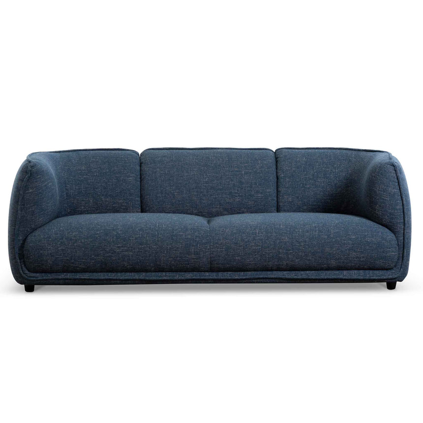 3 Seater Fabric Sofa - Dark Blue - View 2
