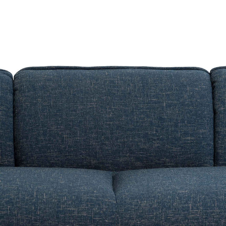 3 Seater Fabric Sofa - Dark Blue - View 5