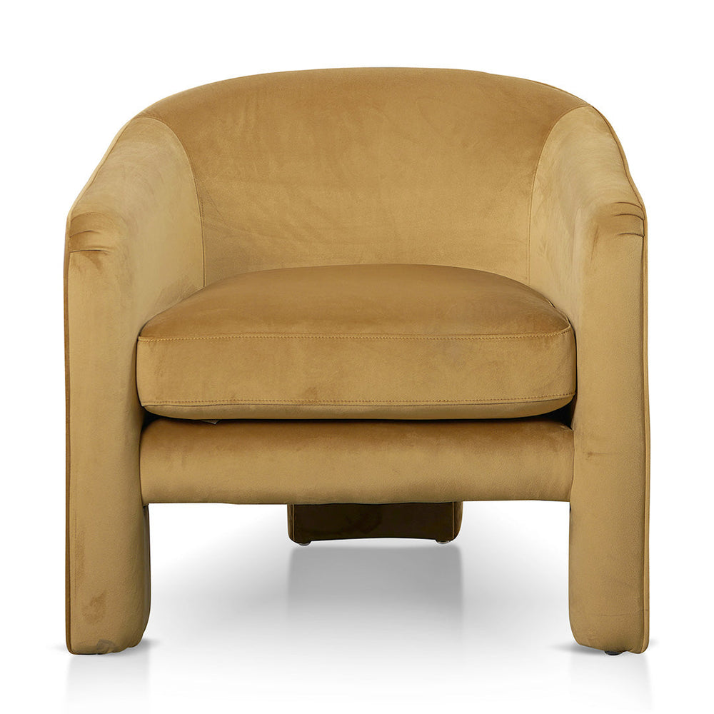 Fabric Armchair - Mustard - View 2