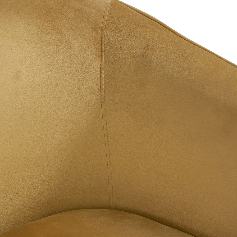 Fabric Armchair - Mustard - View 5