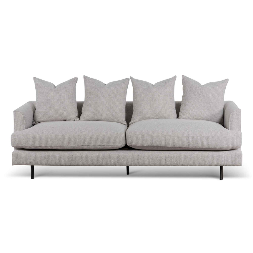 3 Seater Sofa - Sterling Sand with Black Legs - View 2