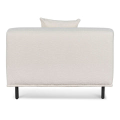 CLC6690-CA Armchair - Ivory White Boucle with Black Legs