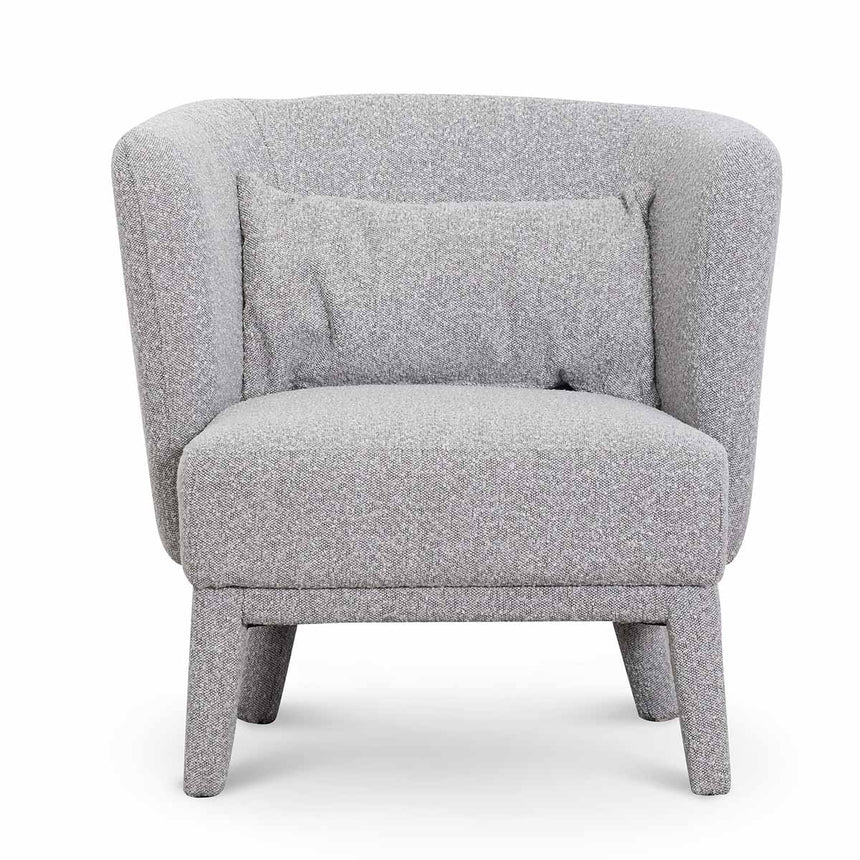 Armchair - Ash Grey Boucle - View 2