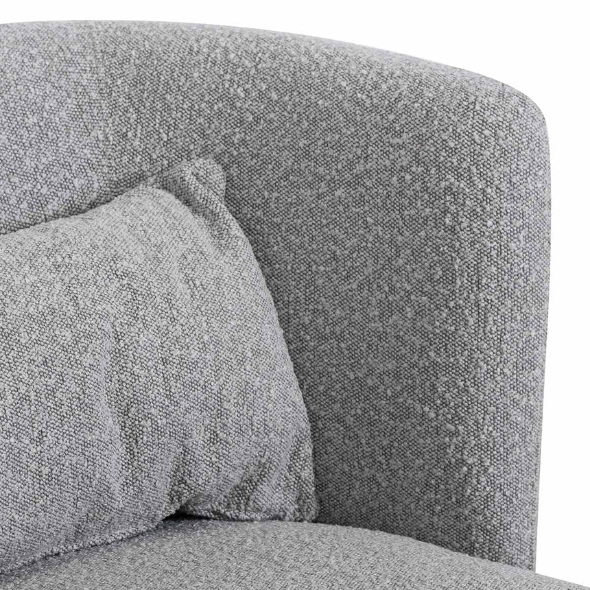 Armchair - Ash Grey Boucle - View 8