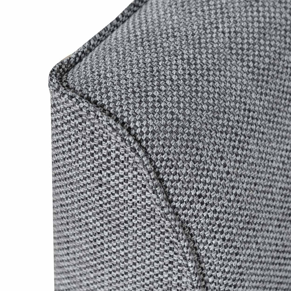 Fabric Armchair - Graphite Grey with Black Leg - View 9