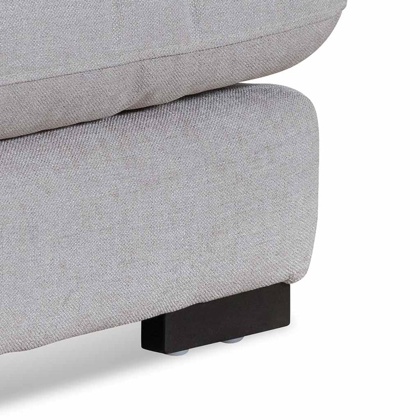 4 Seater Fabric Left Chaise Sofa - Oyster Beige - View 10