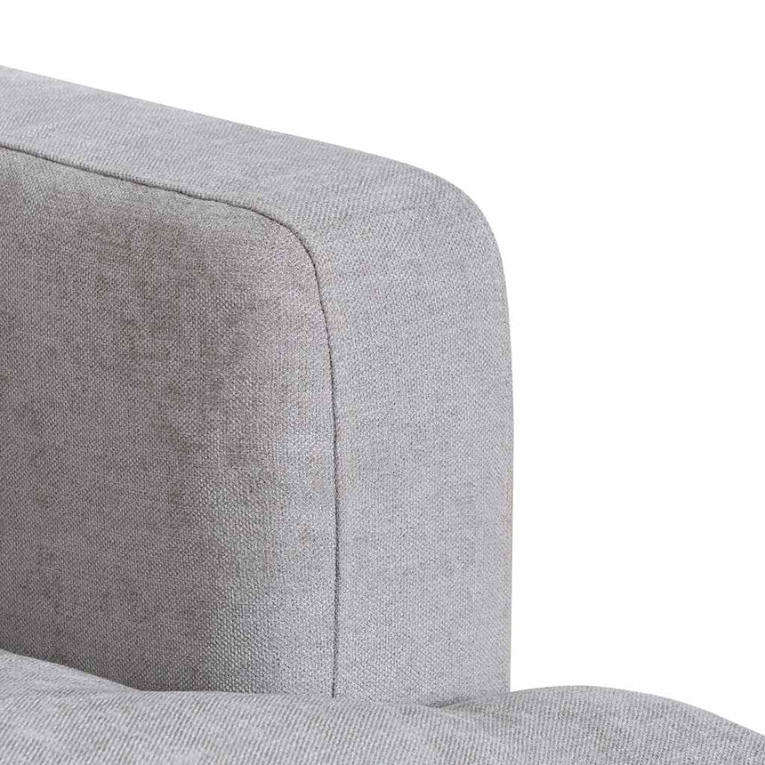 4 Seater Fabric Left Chaise Sofa - Oyster Beige - View 11