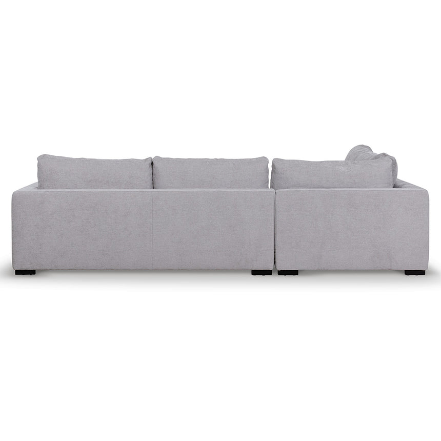 4 Seater Fabric Left Chaise Sofa - Oyster Beige - View 12