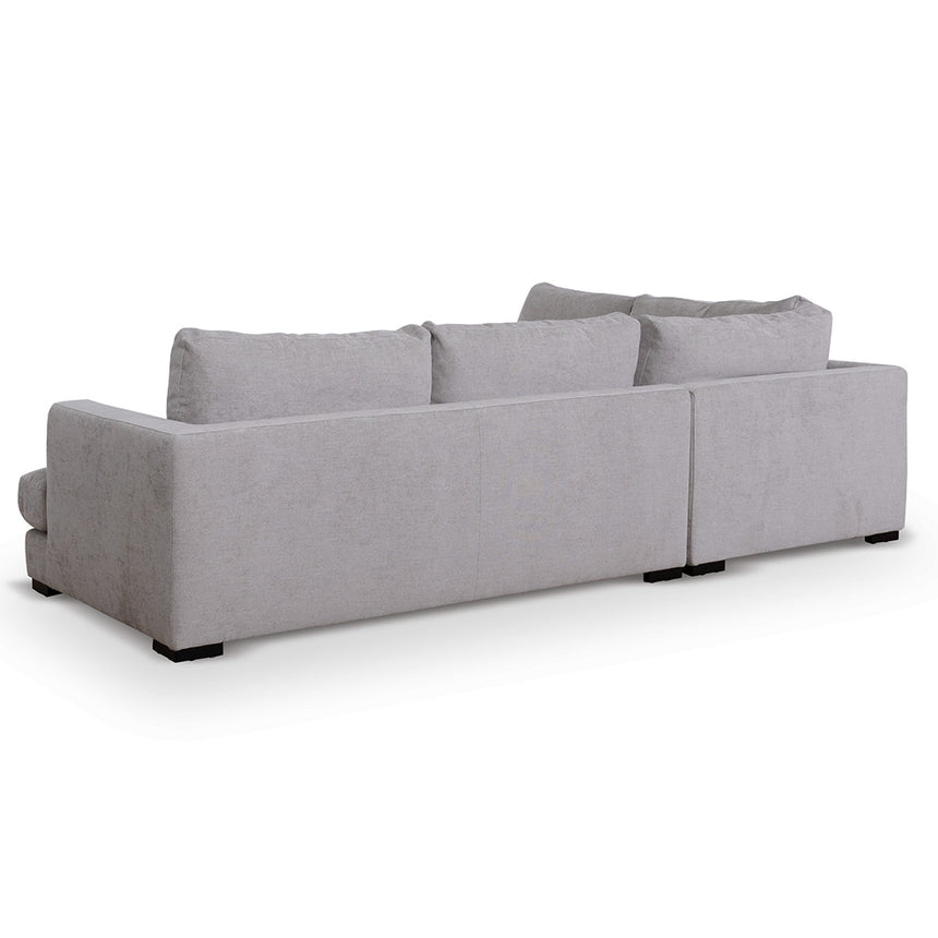 4 Seater Fabric Left Chaise Sofa - Oyster Beige - View 13