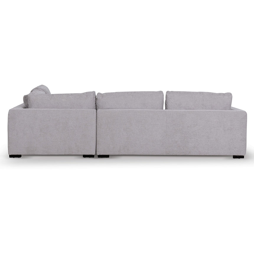 4 Seater Fabric Right Chaise Sofa - Oyster Beige - View 11