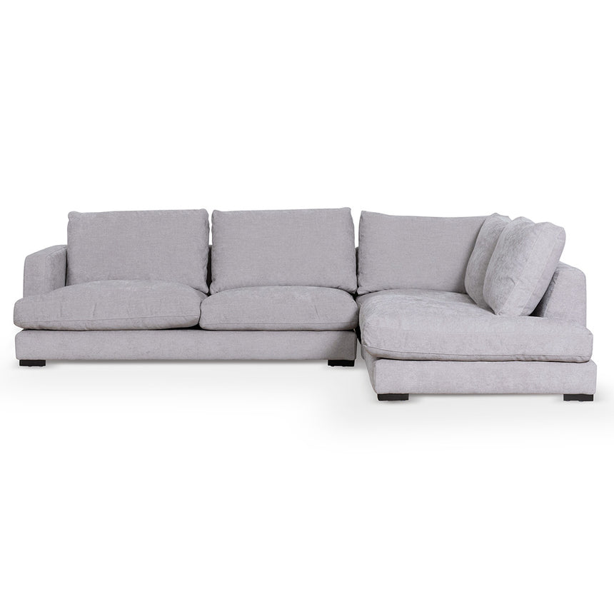 4 Seater Fabric Right Chaise Sofa - Oyster Beige - View 2