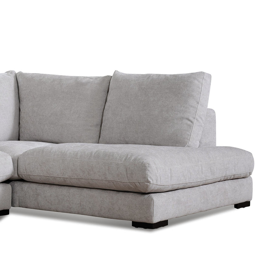 4 Seater Fabric Right Chaise Sofa - Oyster Beige - View 10