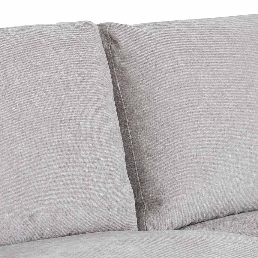 4 Seater Fabric Right Chaise Sofa - Oyster Beige - View 7