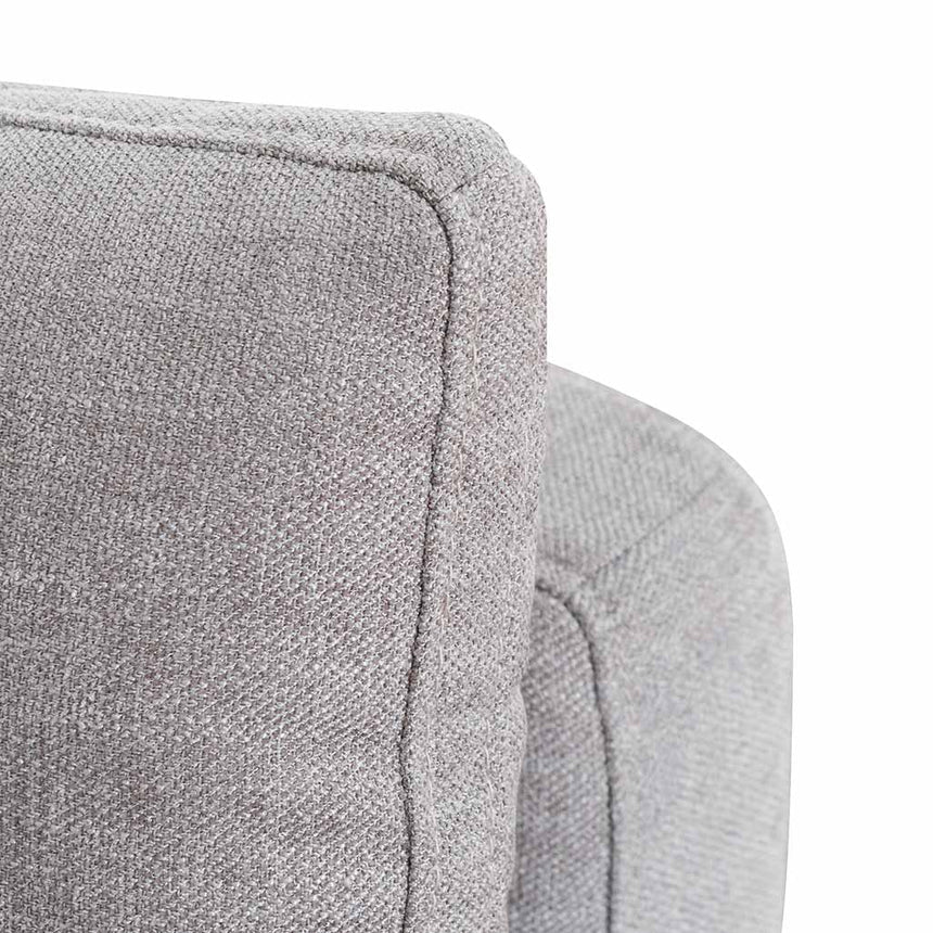 Fabric Armchair - Oyster Beige and Black Leg - View 9