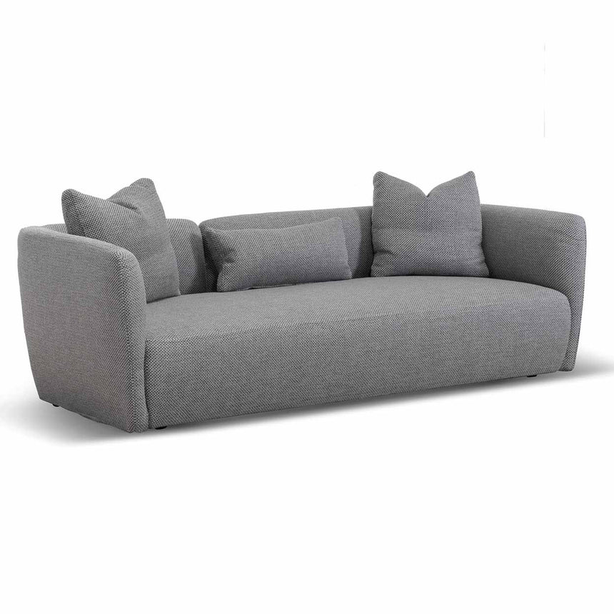3 Seater Fabric Sofa - Noble Grey - View 3