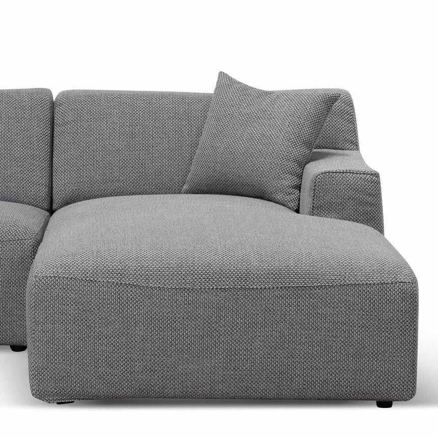 3 Seater Right Chaise Sofa - Noble Grey - View 11