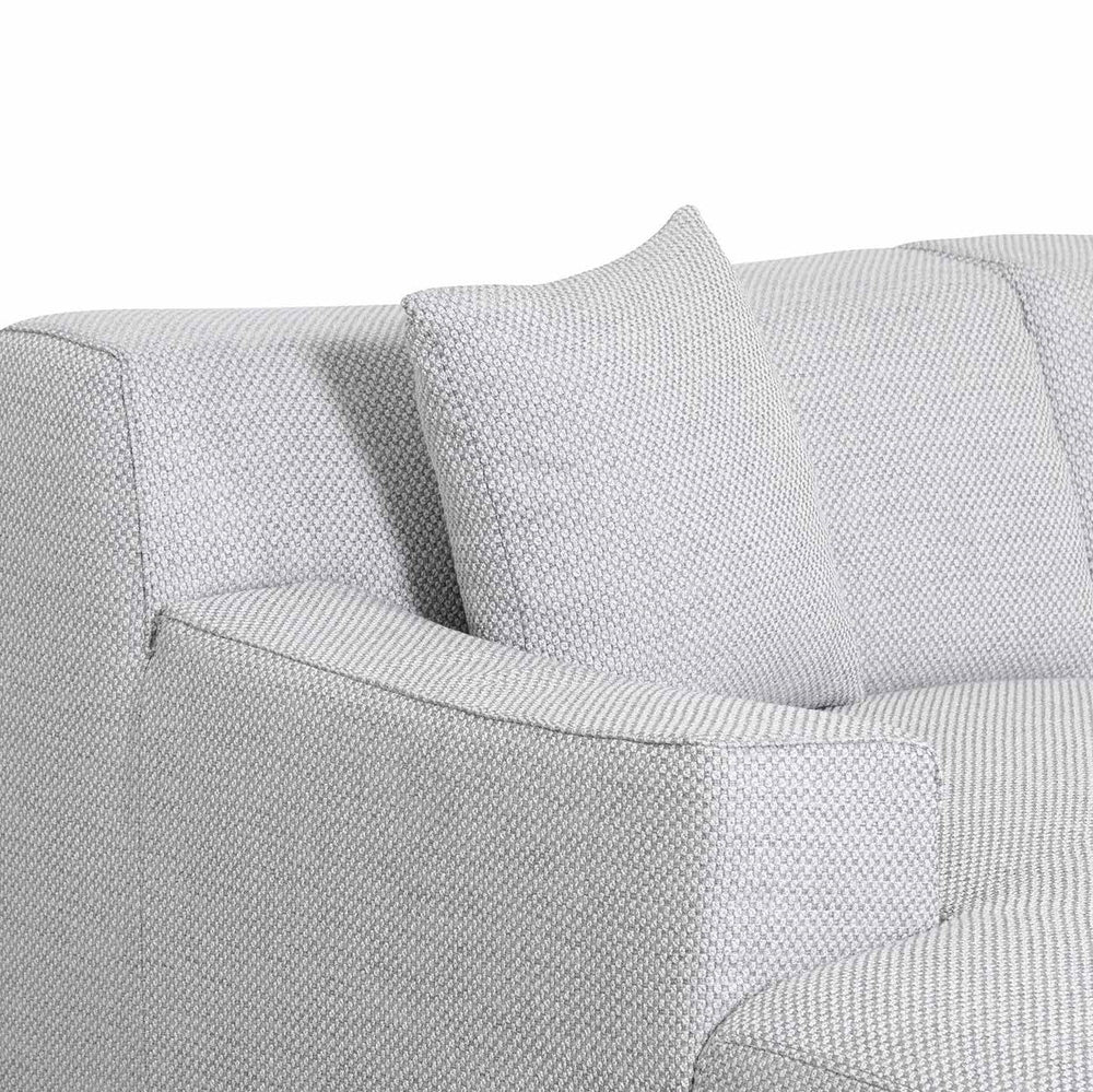3 Seater Left Chaise Sofa - Passive Grey - View 5