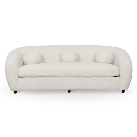 CLC6829-CA 3 Seater Sofa - Ivory White Boucle