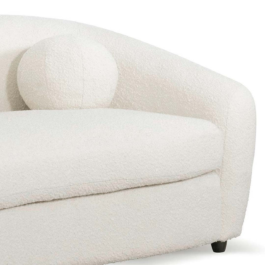 3 Seater Sofa - Ivory White Boucle - View 10