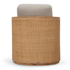 Ex Display - CLC6832-CA Wooden Armchair - Greige Fabric