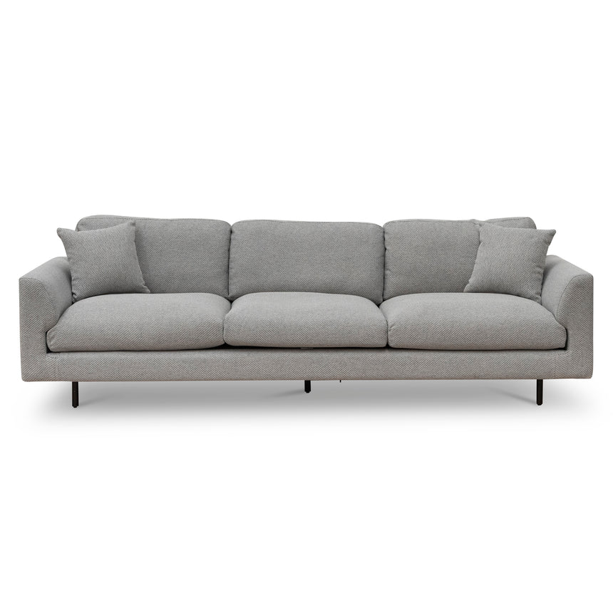 4 Seater Fabric Sofa - Grey - View 2
