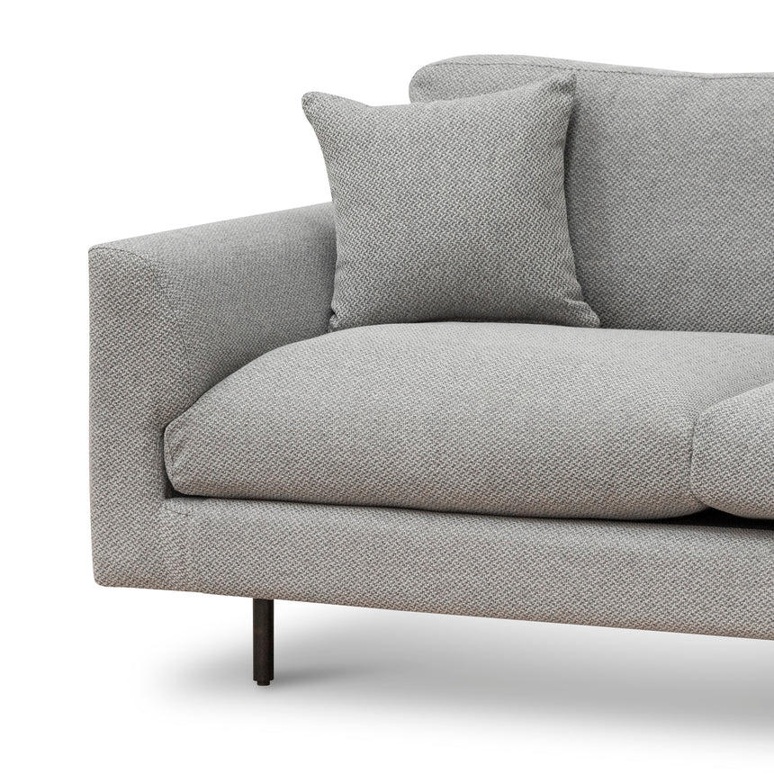 4 Seater Fabric Sofa - Grey - View 3