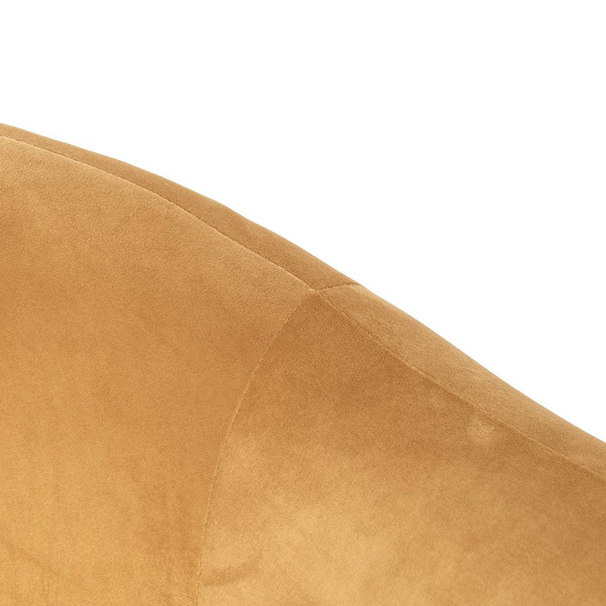 Velvet Armchair - Mustard - View 7