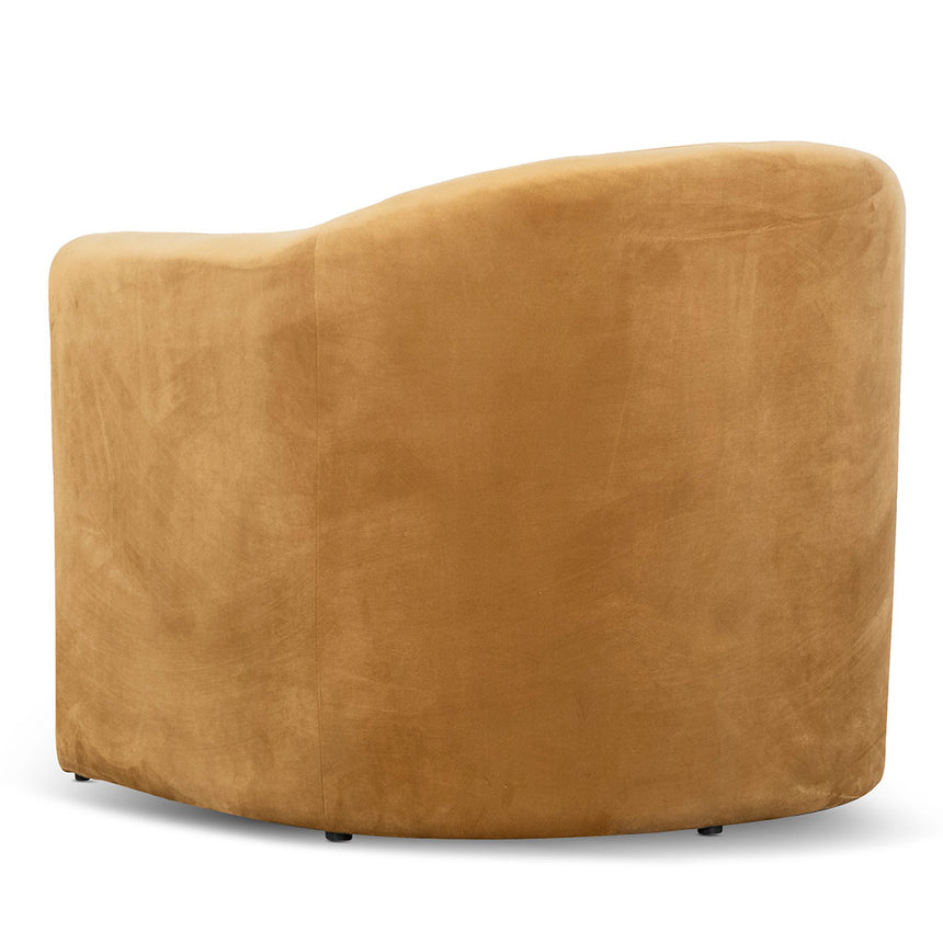 Velvet Armchair - Mustard - View 5