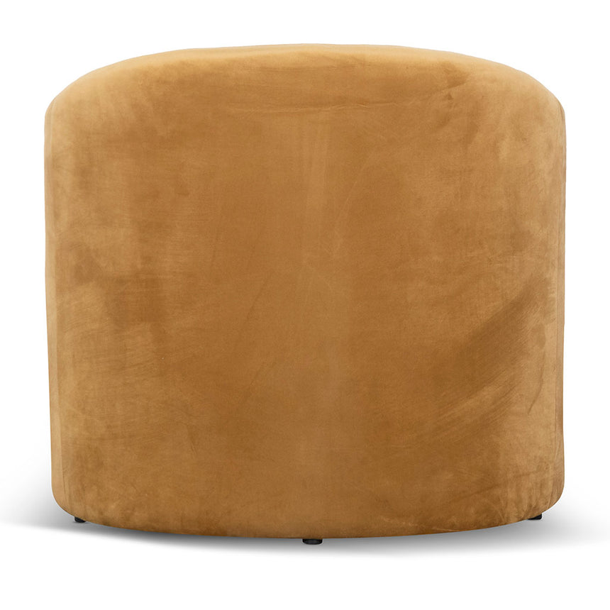 Velvet Armchair - Mustard - View 6