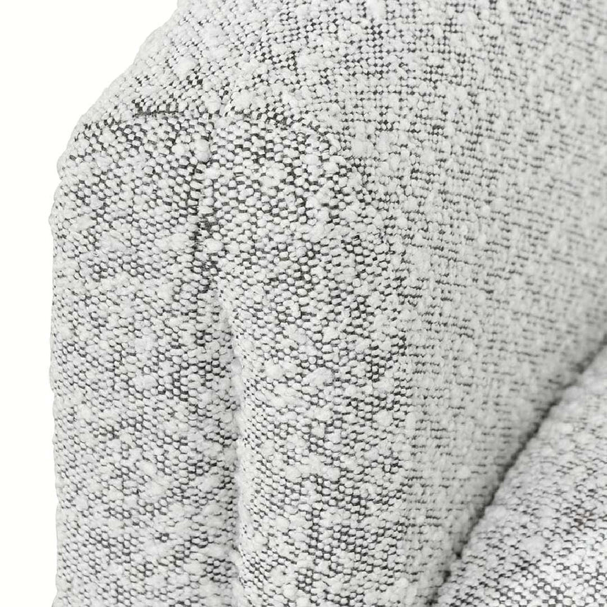 Armchair - Charcoal White Boucle - View 7