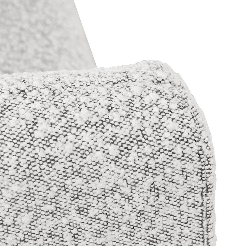 Armchair - Charcoal White Boucle - View 17