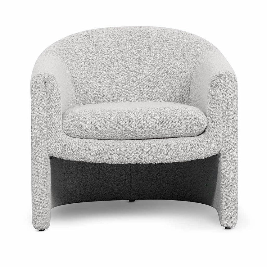 Armchair - Charcoal White Boucle - View 9