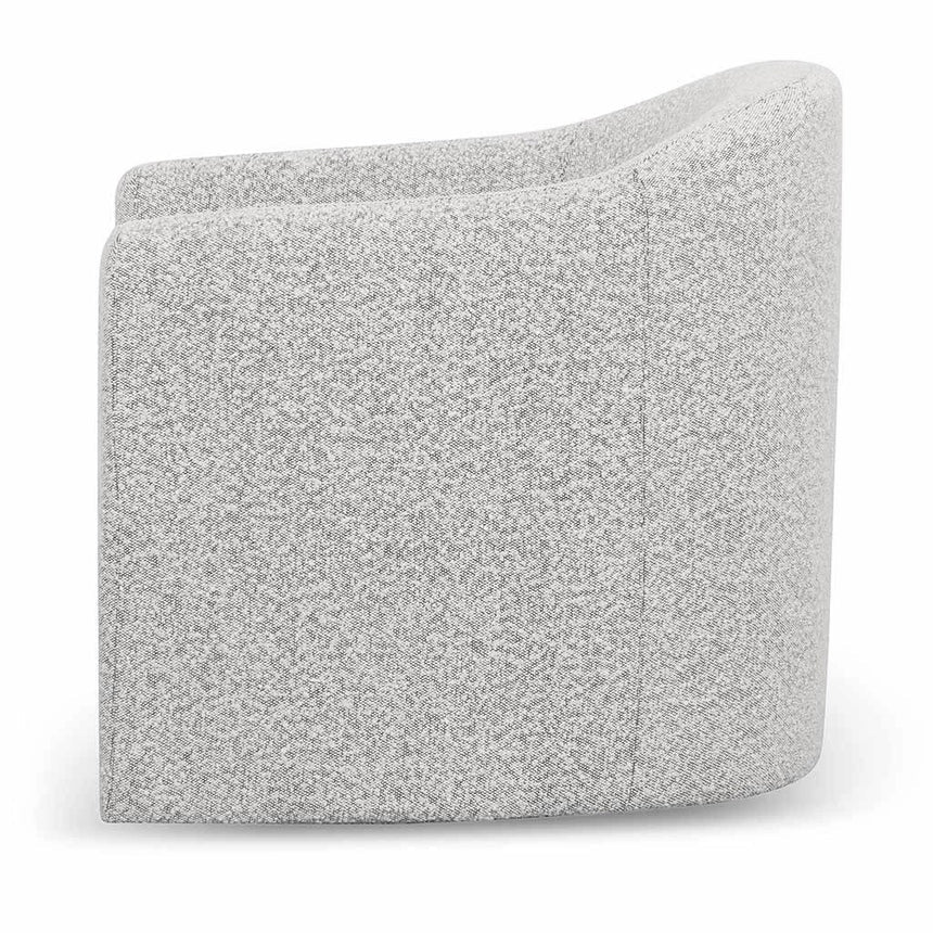 Armchair - Charcoal White Boucle - View 10