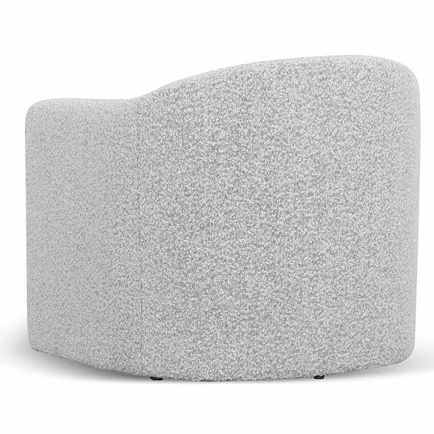 Armchair - Charcoal White Boucle - View 11